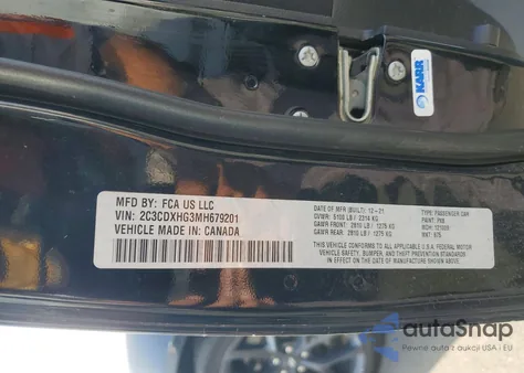 2021 Dodge Charger Gt from USA, damaged, VIN 2C3CDXHG3MH679201